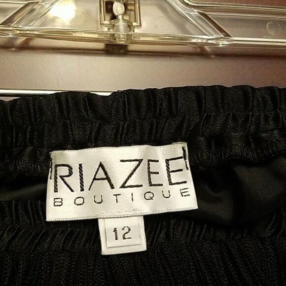 Cocktail Evening Pants Size Medium Vintage 80s Riazee Wide Leg - Picture 8 of 8